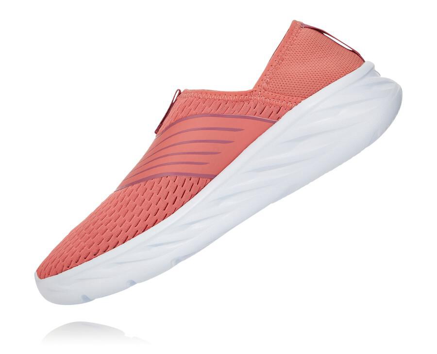 Hoka One One Ora Recovery Sandaler Dam - Orange/Vita - LYPAO-3027